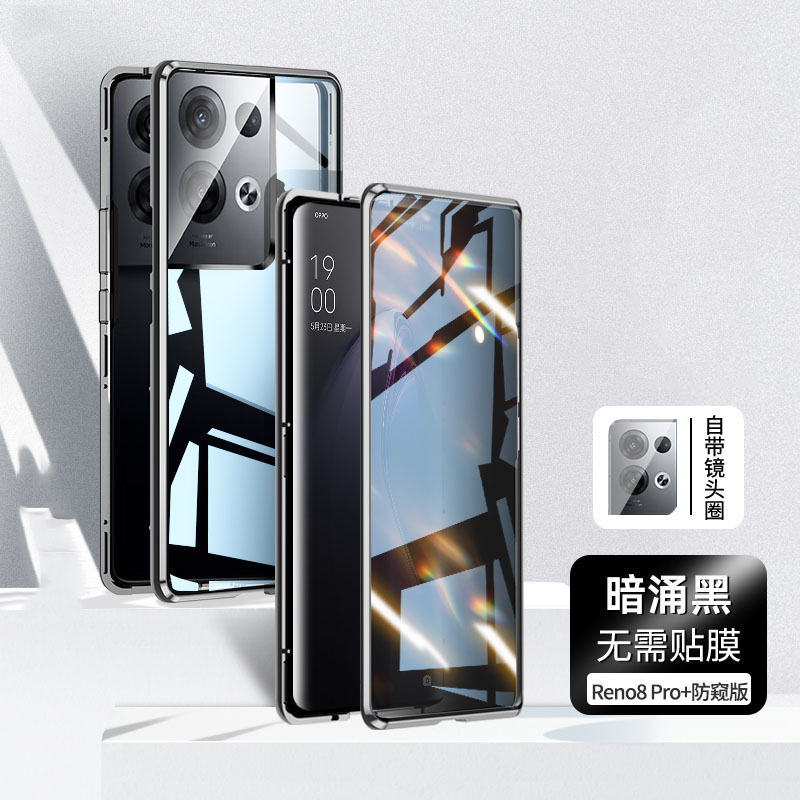圣幻 防偷窥oppo reno8/reno8pro+手机壳全包防摔手机套双面全包保护壳高清大图