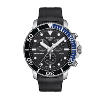 天梭(TISSOT)瑞士手表 海星系列腕表 针织带石英男表T120.417.17.051.03