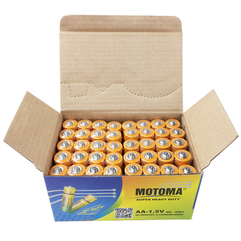 中光(MOTOMA) 5号碳性干电池1500毫安五号R6PAA低耗用电器通用于玩具门铃收音机遥控器挂钟适用 5号40粒装