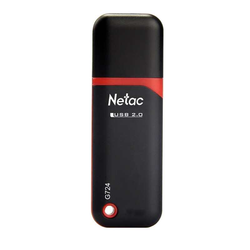 朗科(Netac) G724 u盘 16GB USB 2.0 ABS 直插设计/ 红黑色 普及款2.0