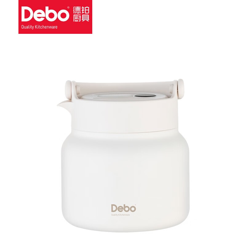 Debo德铂 弗里克真空焖茶壶白色1.5L/个 DK-020
