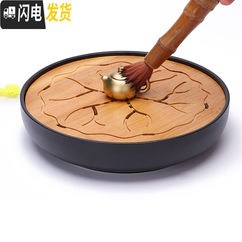 三维工匠迷你紫砂壶可养 鎏金指尖壶倒立西施壶小号袖珍茶壶茶具茶宠摆件 (仿古)棕泥*买4送一