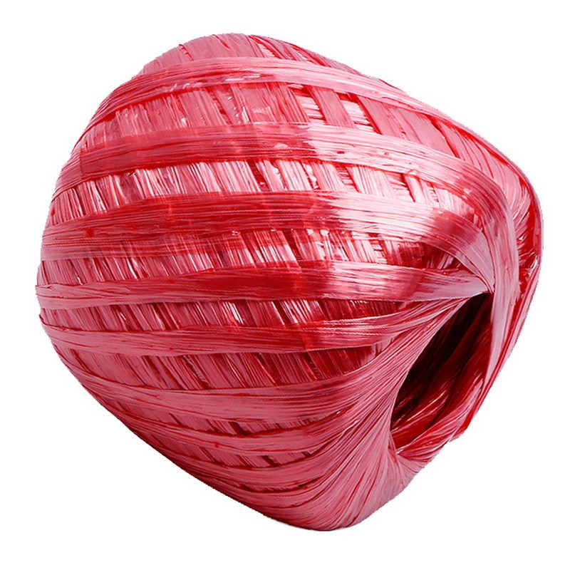 尼龙绳撕裂带 打包绳包装绳捆绑绳草球 50g 10卷装 红色