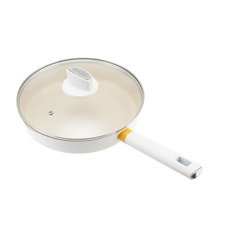 德世朗 DFS-J952 银月麦饭石不粘煎锅 不粘不糊轻油少烟 26cm