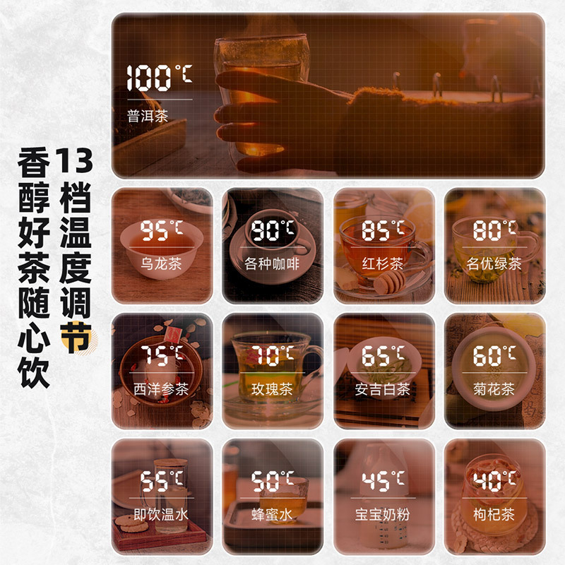 艾美特茶吧机 家用全自动智能饮水机 多功能办公室家用立式下置水桶 煮茶烧水电水壶YR526温热款