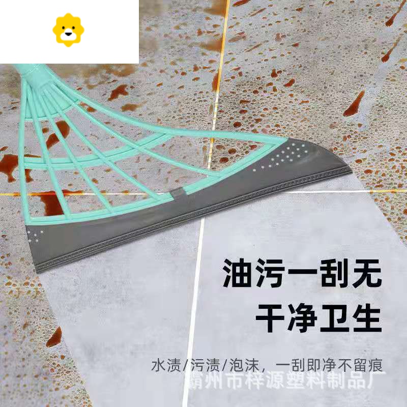 魔术扫把刮水拖地两用干湿多功能韩国黑科技硅胶软拖把扫地器 JING PING扫帚高清大图
