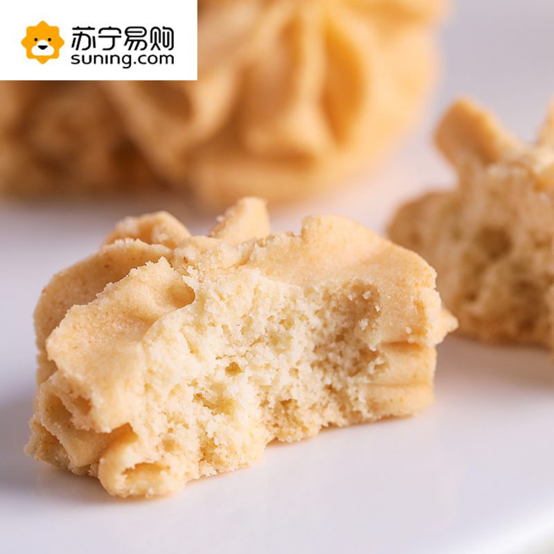 AKOKO 曲奇饼干组合560g 云顶小花 网红零食 点心 三拼(牛油+咖啡+抹茶)双层