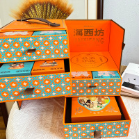 海西坊中秋快乐1.328kg月饼礼盒13饼5味蛋黄莲蓉多口味送礼团购