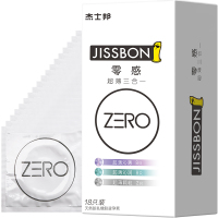 杰士邦 ZERO零感超薄三合一18只装(ZL18) 超薄沁润 超薄颗粒 超薄爽滑 计生成人用品 情趣避孕套