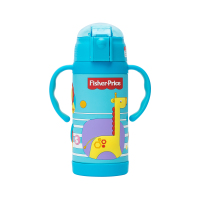 费雪牌(FISHER-PRICE) 母婴幼儿童抽真空保温杯套装带手柄 FP-8042B 蓝色 适用年龄:12个月以上