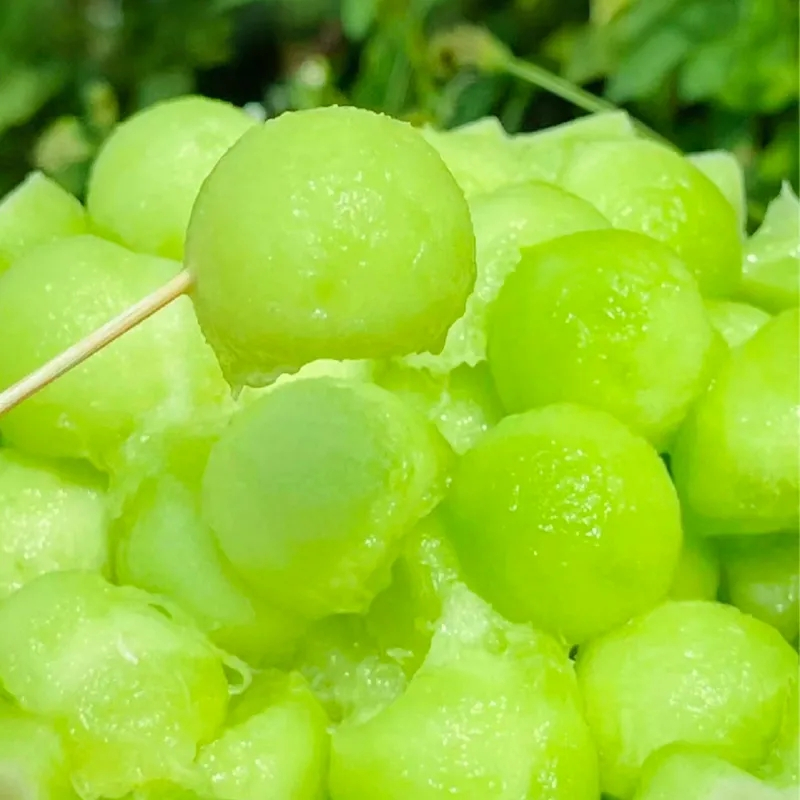 五个农民 山东玉菇甜瓜 带箱9斤 新鲜当季香瓜冰激凌蜜瓜白玉茹甜瓜高清大图