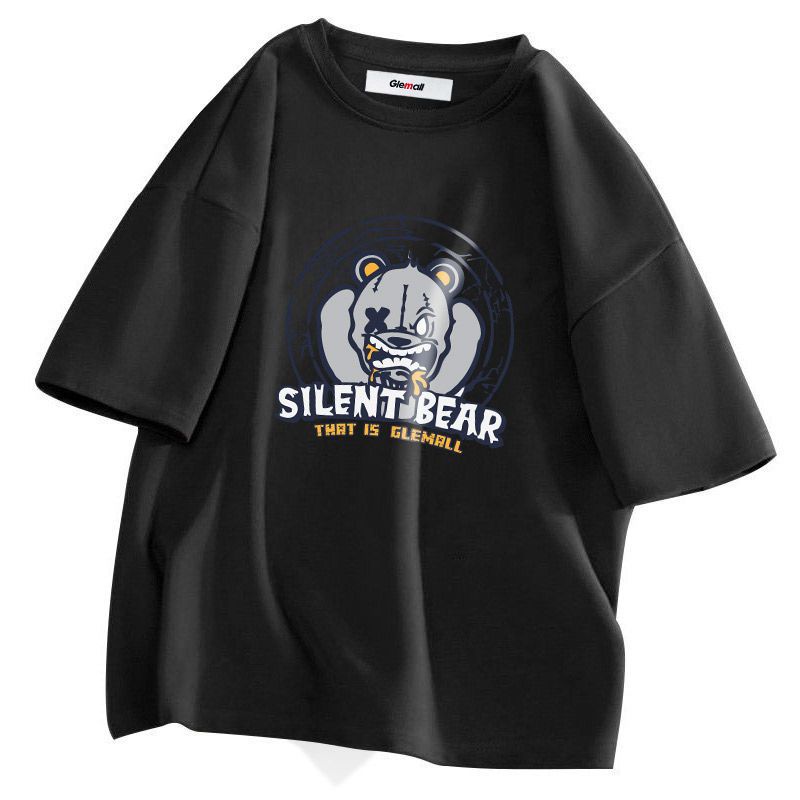 森马集团旗下GleMall短袖t恤男夏季潮牌纯棉宽松男装体恤上衣服