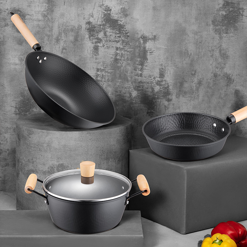 爱仕达-甄铁无涂层三件套 PF03B1TG高清大图