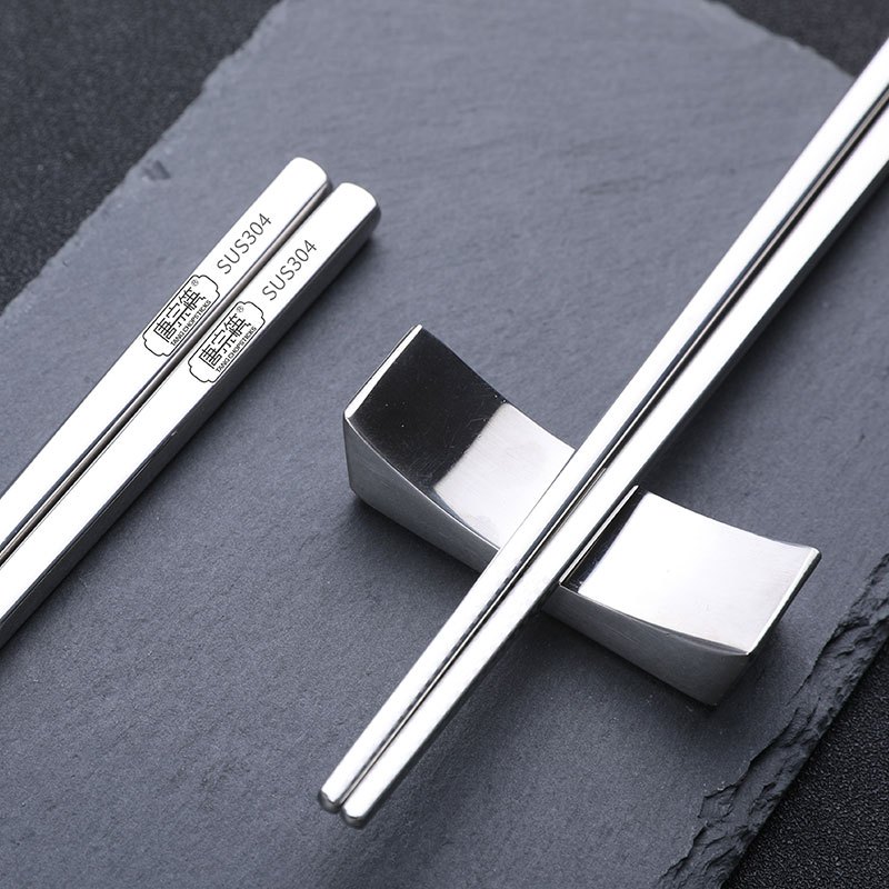 唐宗筷 304不锈钢筷子 防滑 防烫 耐摔10双装 圆头不锈钢筷子 23.5cm c6347