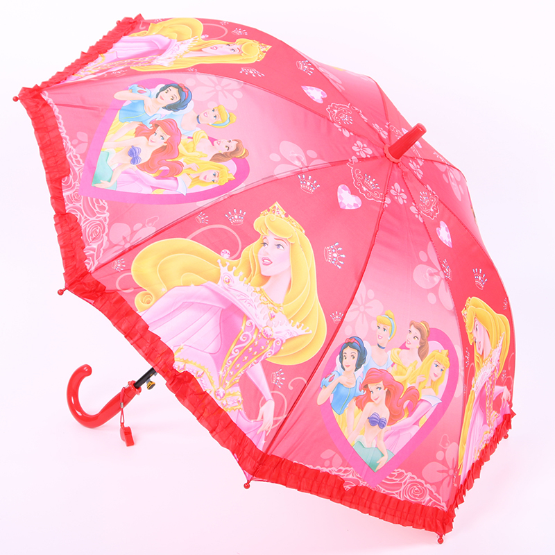 白雪公主雨伞儿童女款卡通女童自动伞白雪公主小学生晴雨伞
