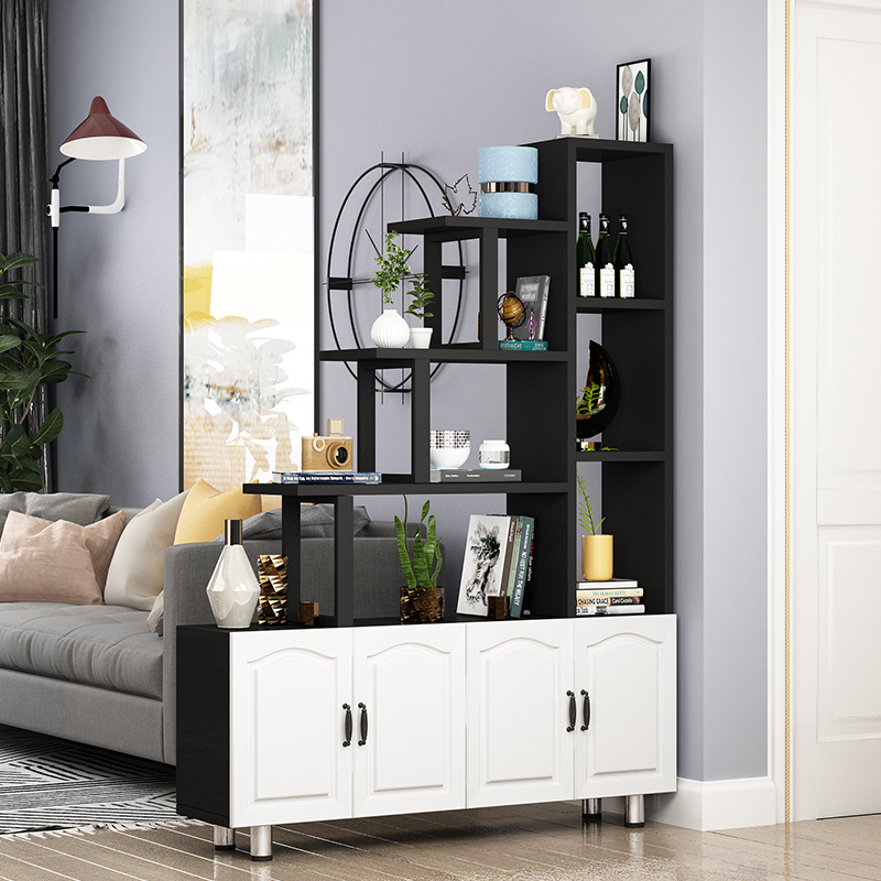 客厅隔断闪电客柜玄关柜屏风装饰柜酒柜现代简约多层花架厅置物架鞋架