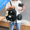 封后双肩包女新款韩版古着感少女书包女高中大学生百搭校园ins背包女书包学生