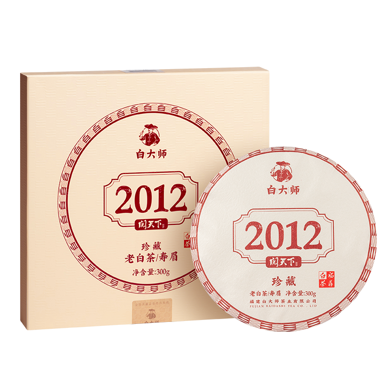 白大师阅天下2012年寿眉300g/饼高清大图