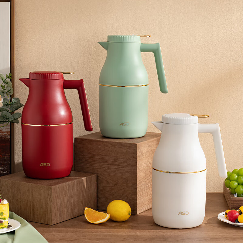爱仕达asd塑玻真空保温壶家用热水壶保温瓶大容量暖水壶16l三色可选