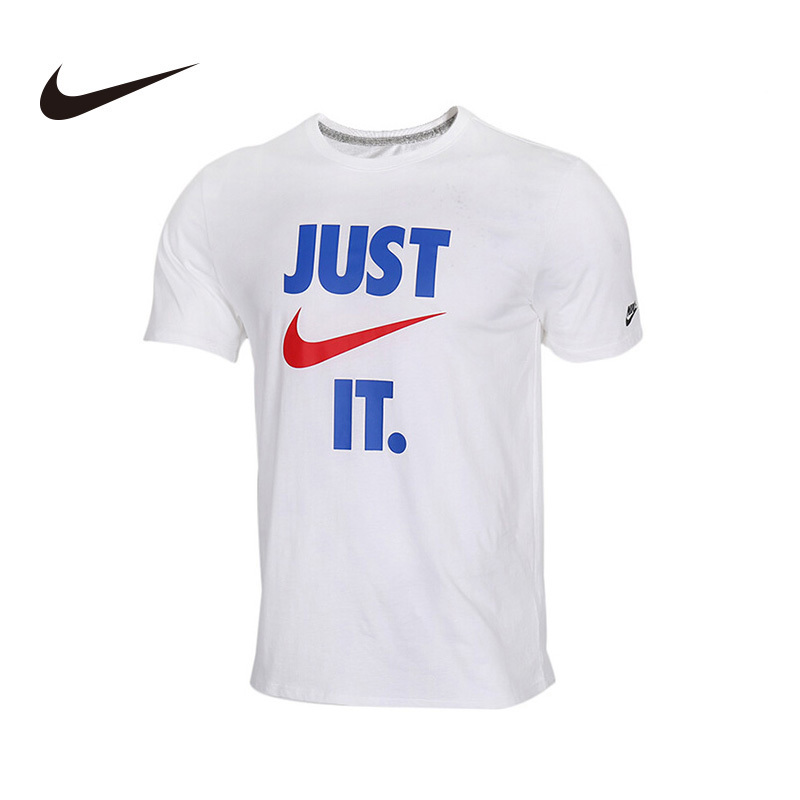 NIKE耐克短袖男2021夏季新款JUST DO IT圆领满分T恤AQ5195-100