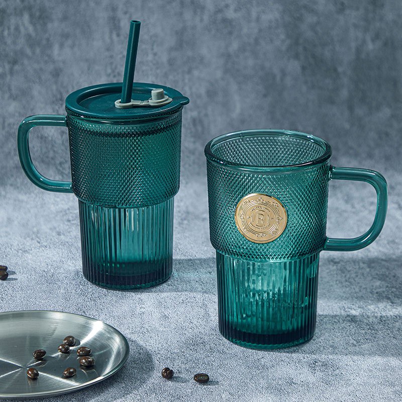 乐唯诗 墨绿铜章 吸管杯410ml*1只高清大图
