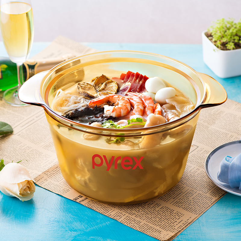 康宁pyrex 3.8L百丽透明锅 PX-38-FL-E/LN/CN高清大图