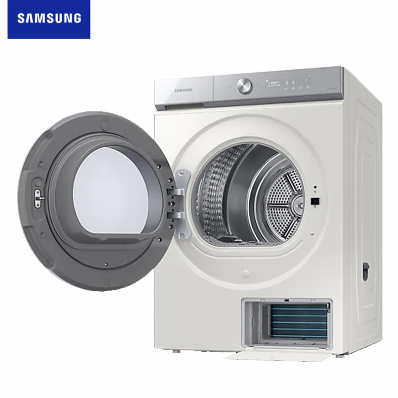 三星(SAMSUNG) DV20B9760CE/SC 20公斤大容量热泵烘干AI智能 自动开门 除菌烘干 滚筒干衣机