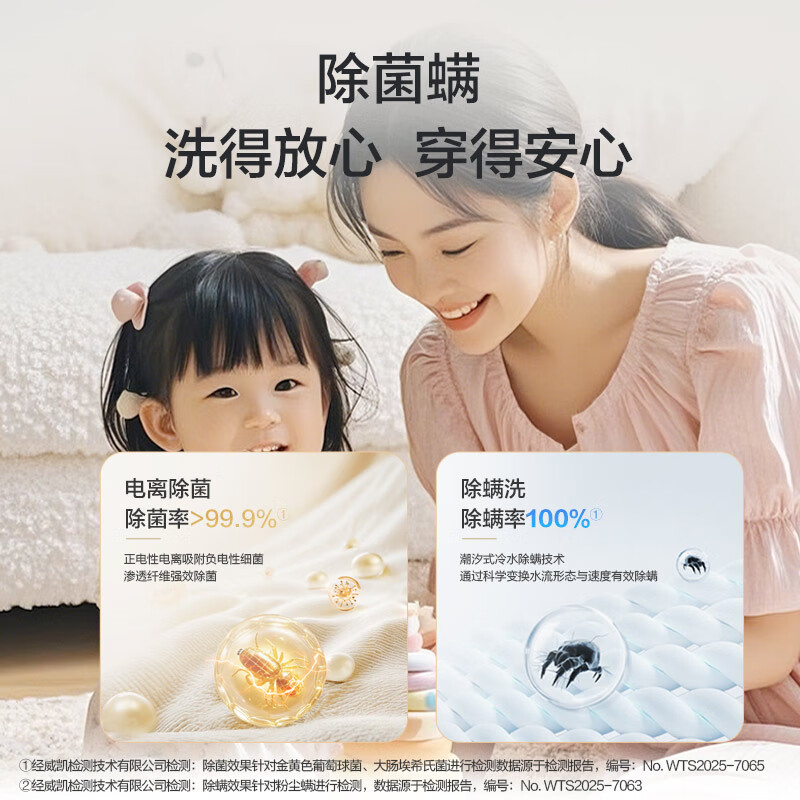 海尔(Haier) 13公斤 变频 全自动 波轮洗衣机 除菌螨 玻璃盖 仿手搓 后控 语音播报 XQB130-BS57B高清大图