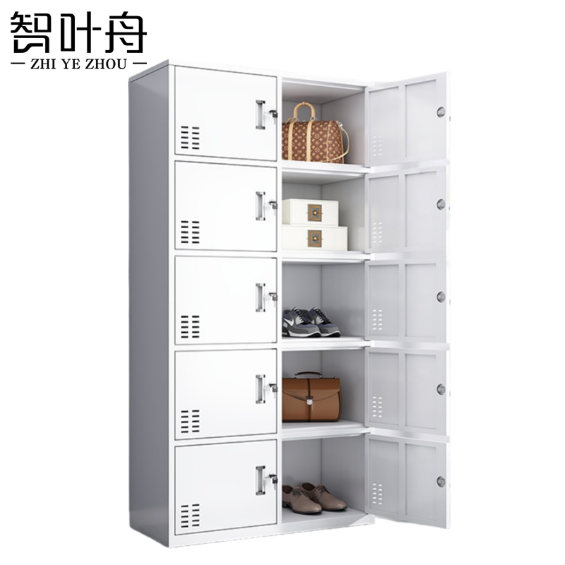 智叶舟铁皮柜十门850*390*1800mm台高清大图