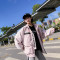 春秋韩版宽松大码bf学生字母风衣原宿外套女夹克连帽棒球服潮