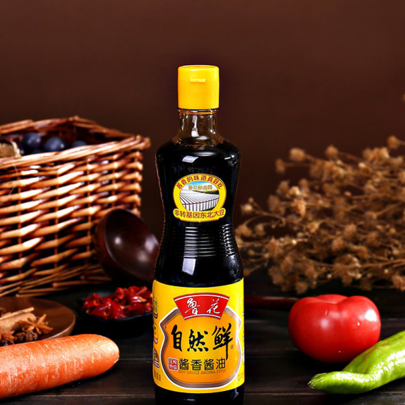 鲁花自然鲜酱香酱油500ml/瓶
