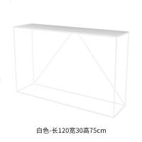 北欧简约铁艺玄关台现代中式玄关桌条案沙发后背柜几窄桌端景条几
