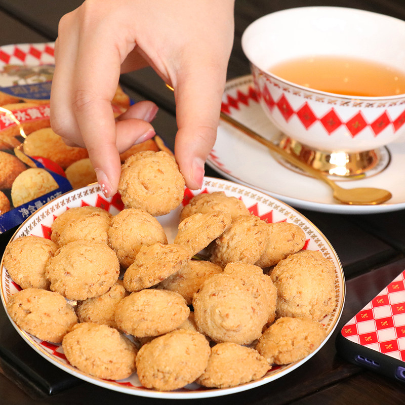 如水 坚果黄油小曲奇 1kg/盒高清大图