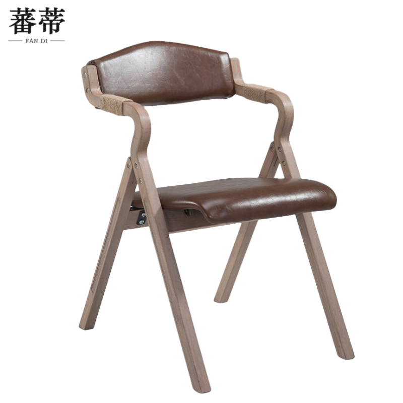蕃蒂餐椅浅棕色把高清大图