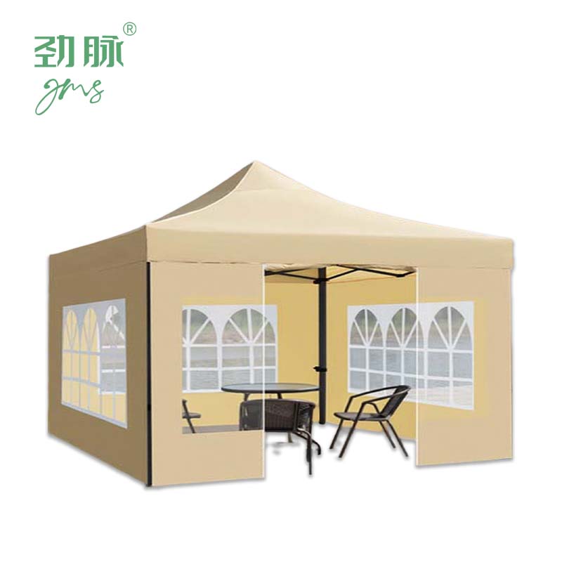 劲脉 透明围挡帐篷 卡其色-2*3*2M 顶高清大图