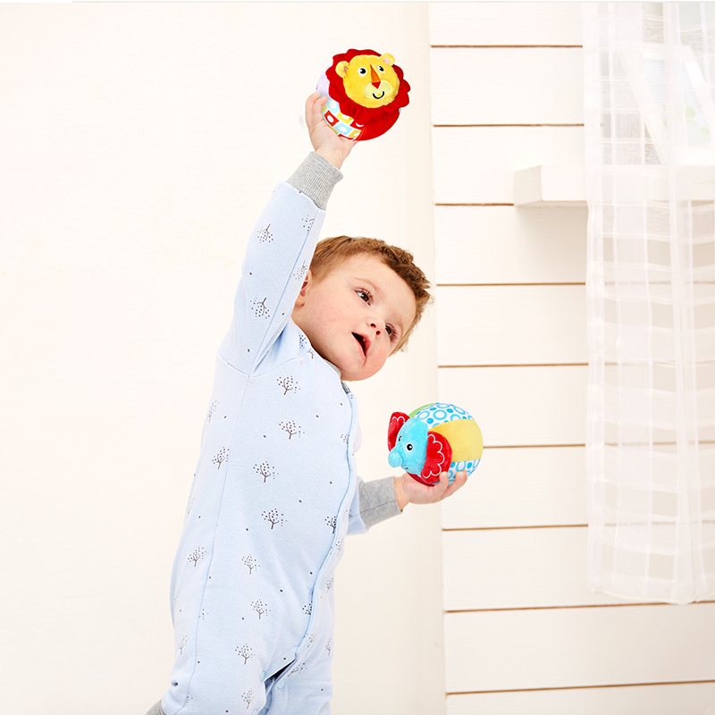 费雪(Fisher-Price)音乐蹦蹦球婴儿玩具0-1岁男女孩跳跳球3-6个月新生儿音乐玩具 狮子音乐蹦蹦球