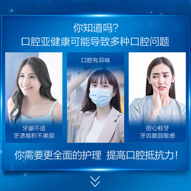 佳洁士全优7效强健牙釉质牙膏180g+专研快速抗敏40g清新口气美白去黄