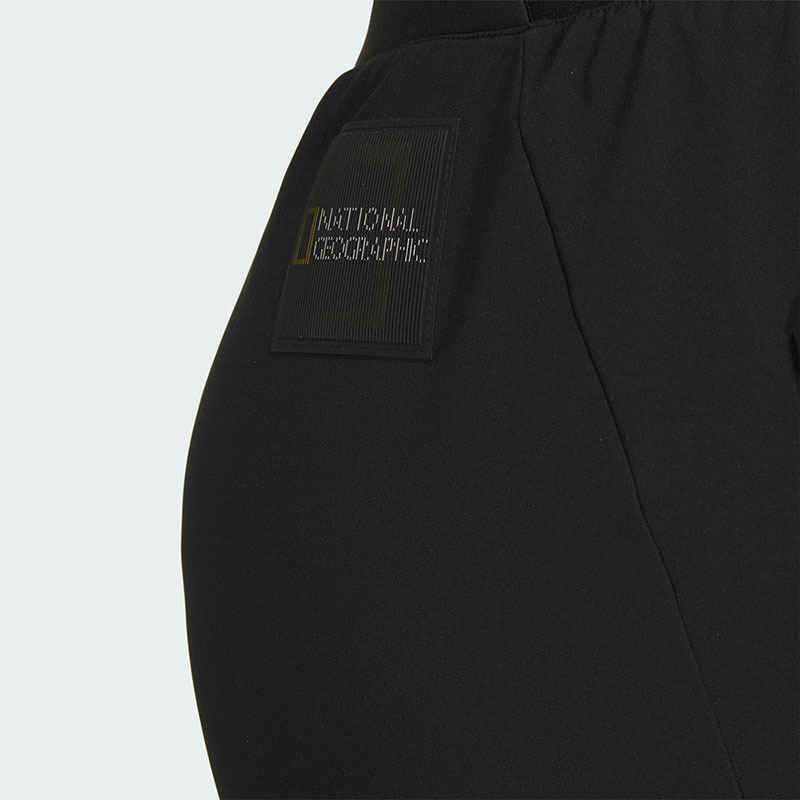 adidas 字母印花户外运动长裤 女款 黑色 IL8987