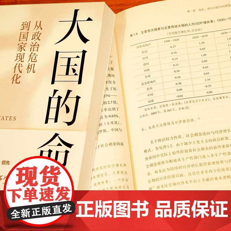 大国的命运 从政治危机到国家现代化 包刚升重磅新作 理解大国政治经济变迁的崭新框架 洞察大国政治经济变迁背后的真实逻辑图片