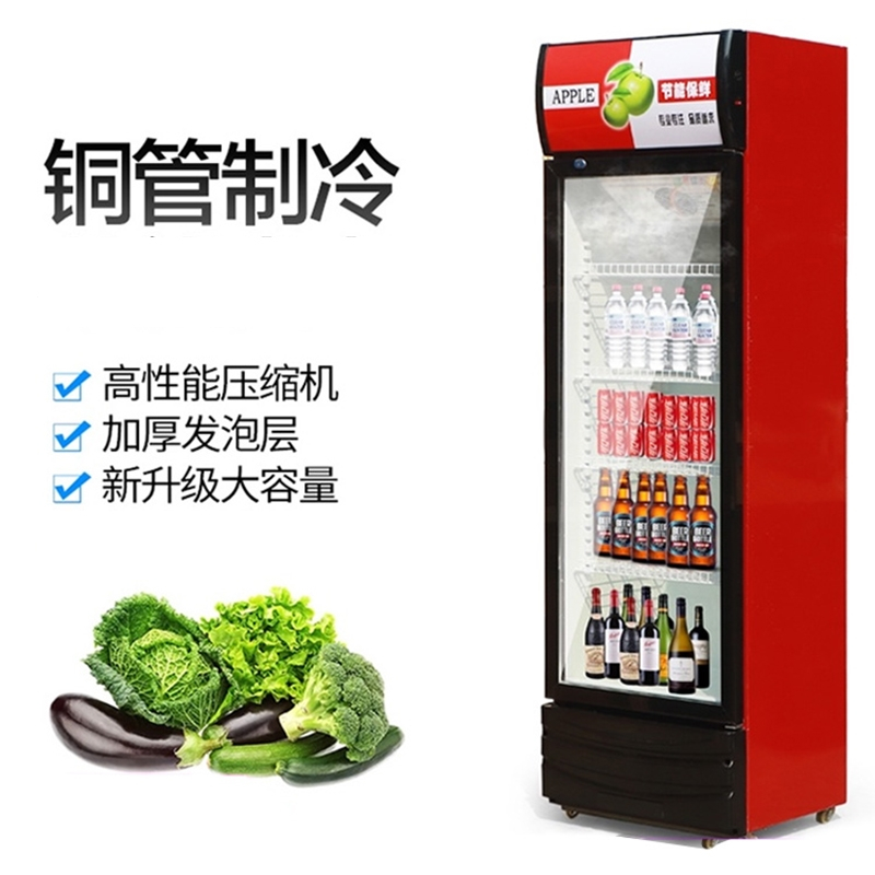 时光旧巷冷藏展示柜冰柜保鲜饮料双开门冷饮冷藏展示柜