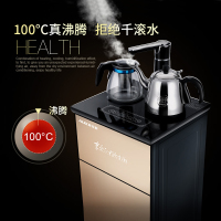 奥克斯(AUX)智能冷热制冷双开立式茶吧机饮水机台式家用全自动上水 金色 温热