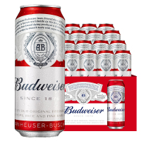 百威(Budweiser)啤酒经典醇正450ml*18听整箱