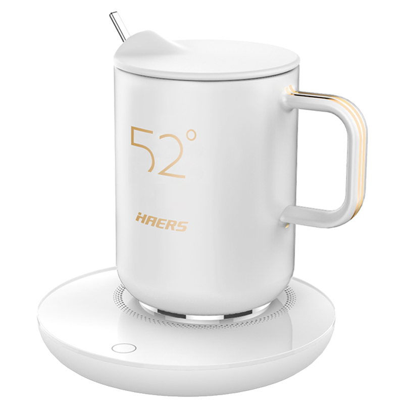 哈尔斯(HAERS) 保温杯陶瓷马克男女办公智能恒温水杯子 400ml