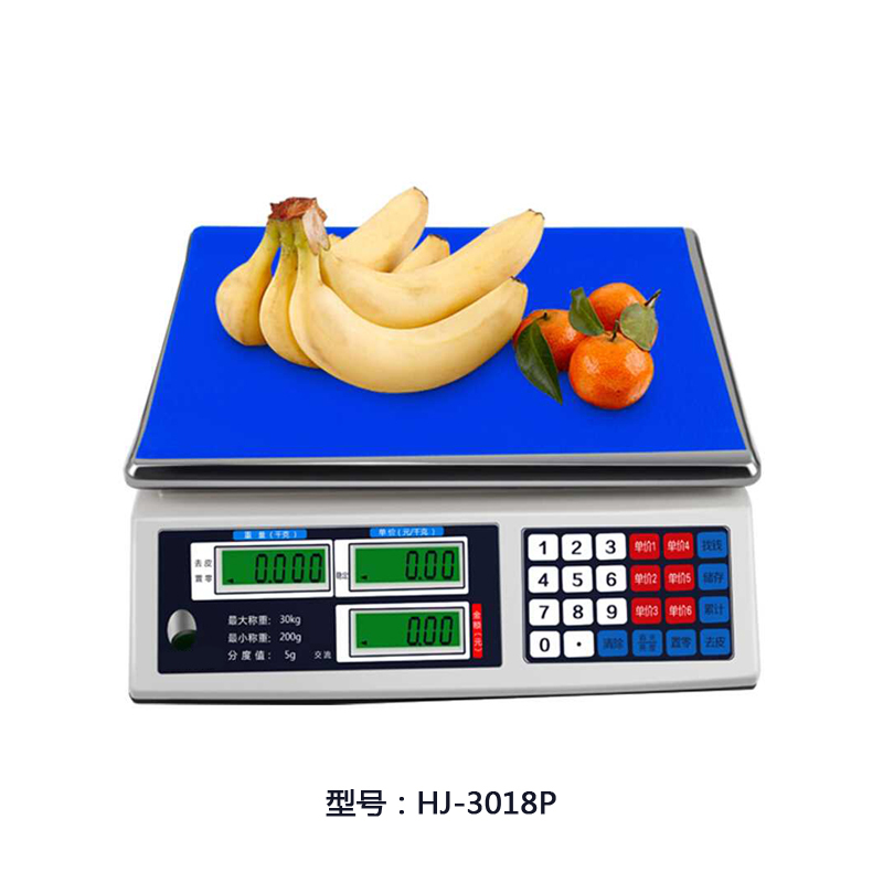 longhaide不锈钢平面计价秤hj3018pdt
