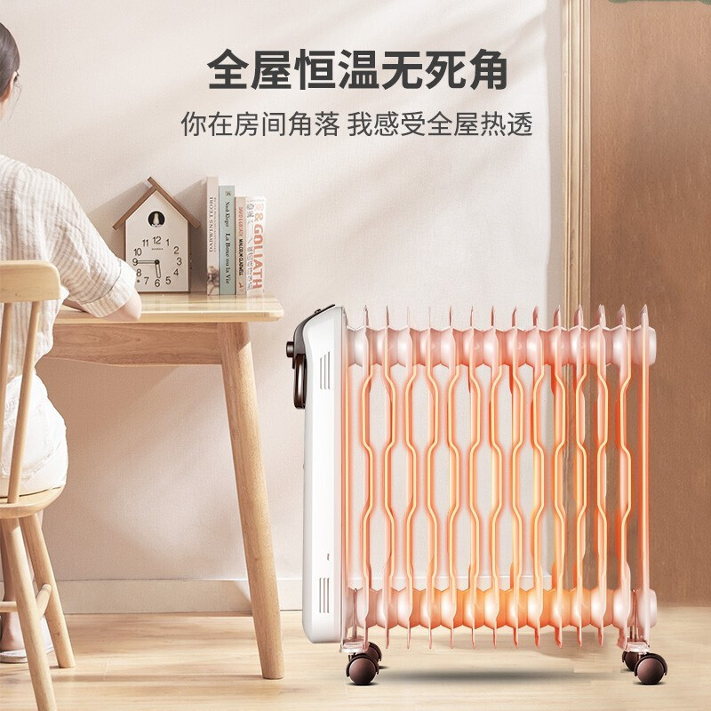 先锋(SINGFUN)取暖器油汀家用15片热浪片体全屋升温加热器烤火炉暖气片大面积取暖 DYT-SS9