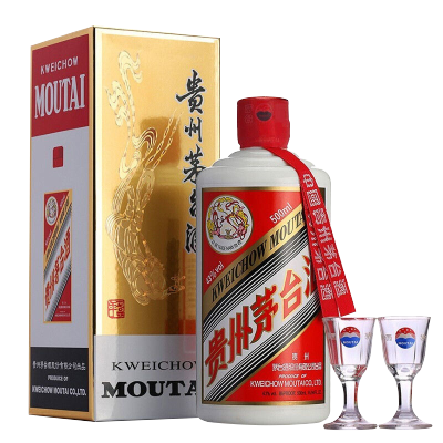 茅台（MOUTAI）贵州茅台酒 茅台飞天酒 飞天茅台 酱香型白酒 婚庆喜酒送礼 43度 500mL 1瓶
