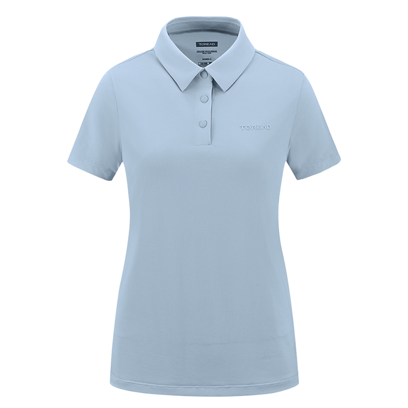 探路者 女式Polo短袖T恤 TAJJAN82590/件高清大图