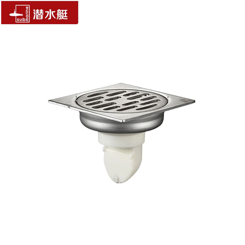 潜水艇不锈钢加厚防臭地漏GF50-10B/个
