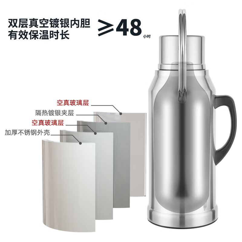千里谷520Y一把手不锈钢2.0L(含内胆)暖水瓶