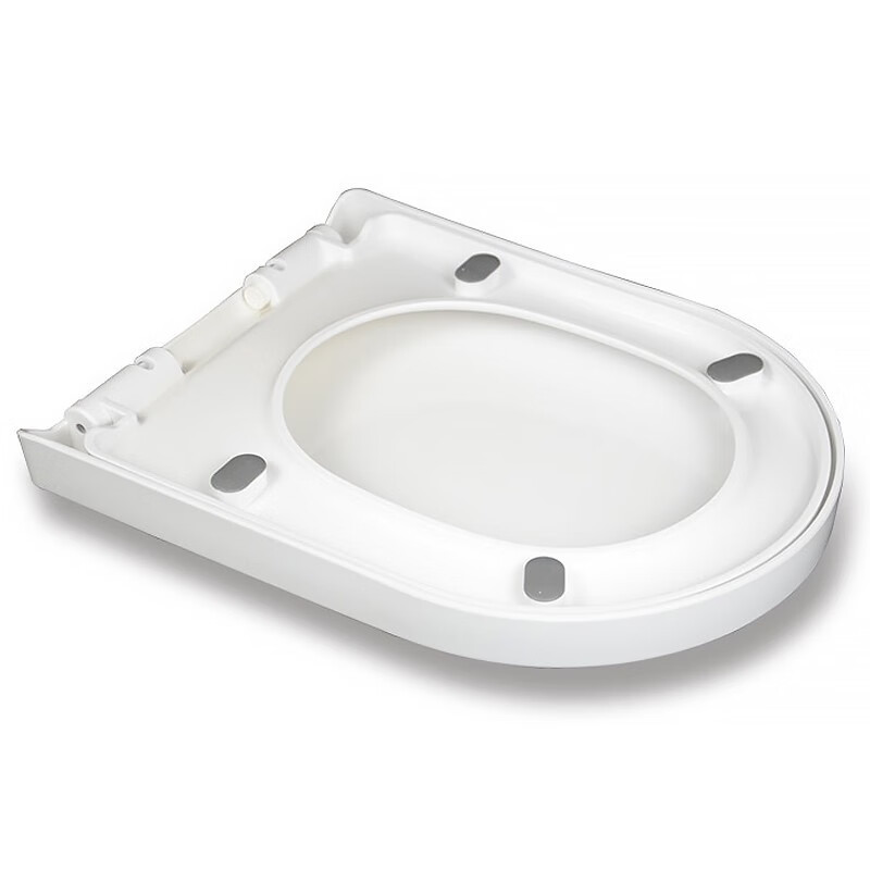海斯迪克 HZL-41 加厚缓降坐便器盖马桶盖 抽水马桶圈坐圈盖子 9015 双按式上装U型